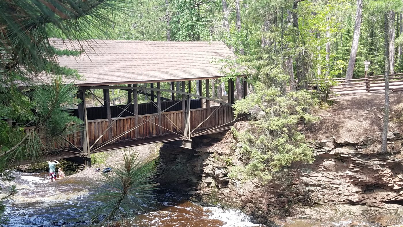 The covered bridge over the Amnicon River